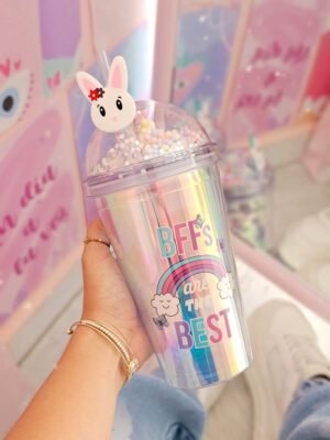 Vaso Pitillo Magic Lila