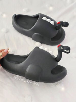 Pantuflas Dino Negro
