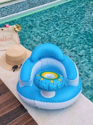 Silla Inflable Candy Celeste