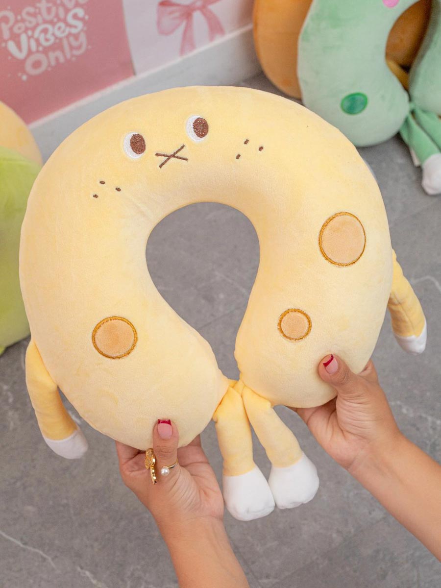 Cojin Viajero Cookie Amarillo