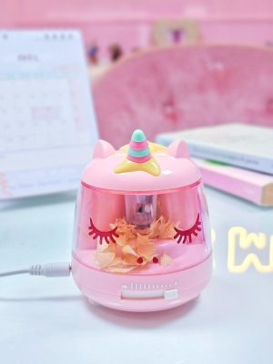 SACAPUNTAS UNICORNIO ROSA