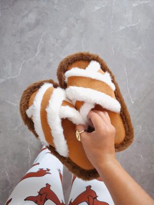 Pantufla Selen Camel