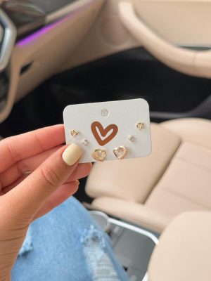 Topo Trio Dorado Heart