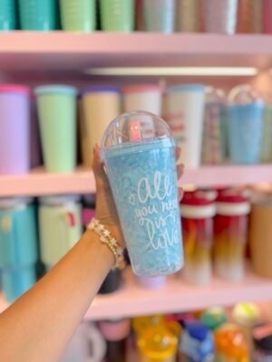 Vaso Pitillo Sunny Azul