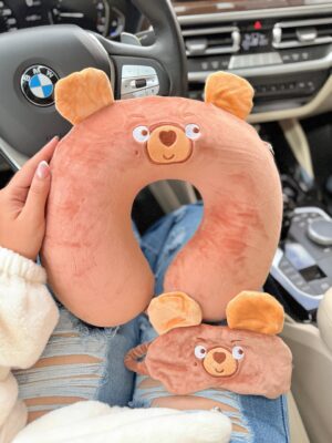 Cojin Viajero Bear Coffee