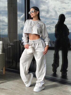 Set Pantalon Emma Gris Claro