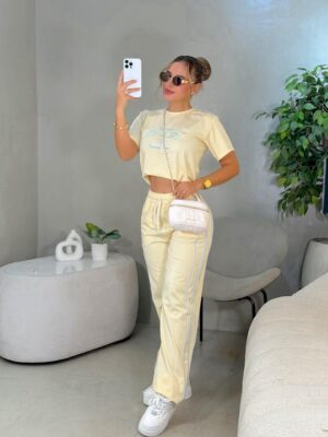 Set Pantalon Athletits Mantequilla