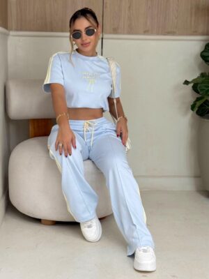 Set Pantalon Matilde Celeste