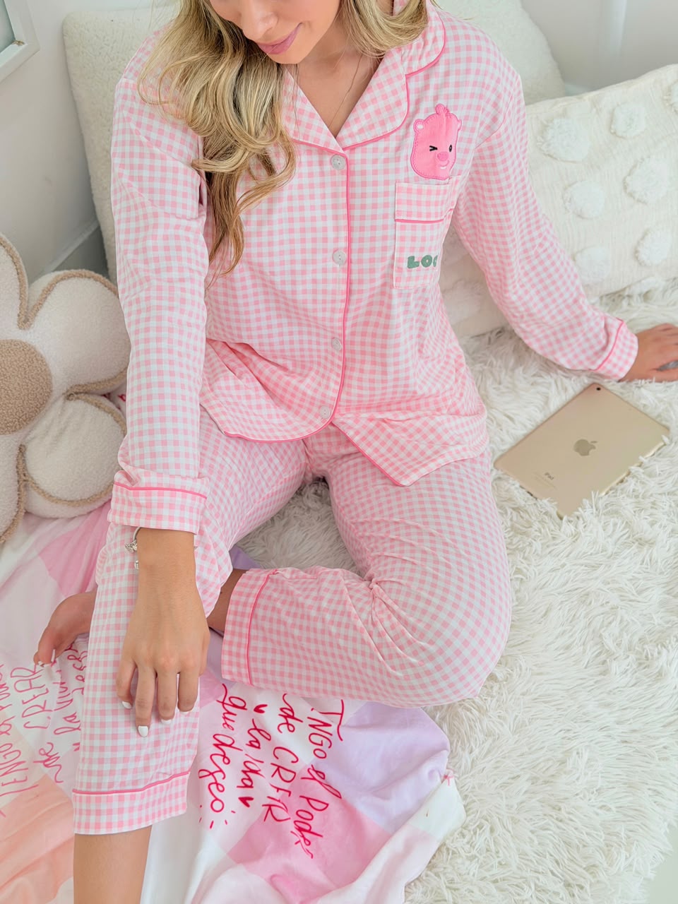 Pijama Pantalon Castor Rosa - Image 3
