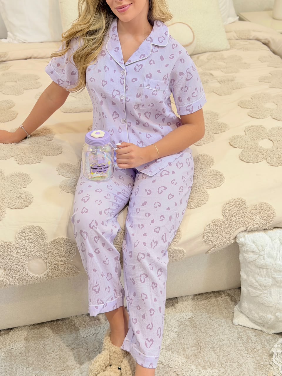 Pijama Doble Print Lila - Image 3