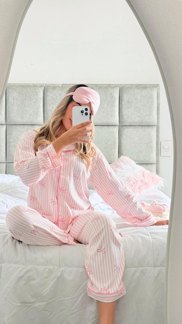 Pijama Pantalon Coquette Rosa - Image 5